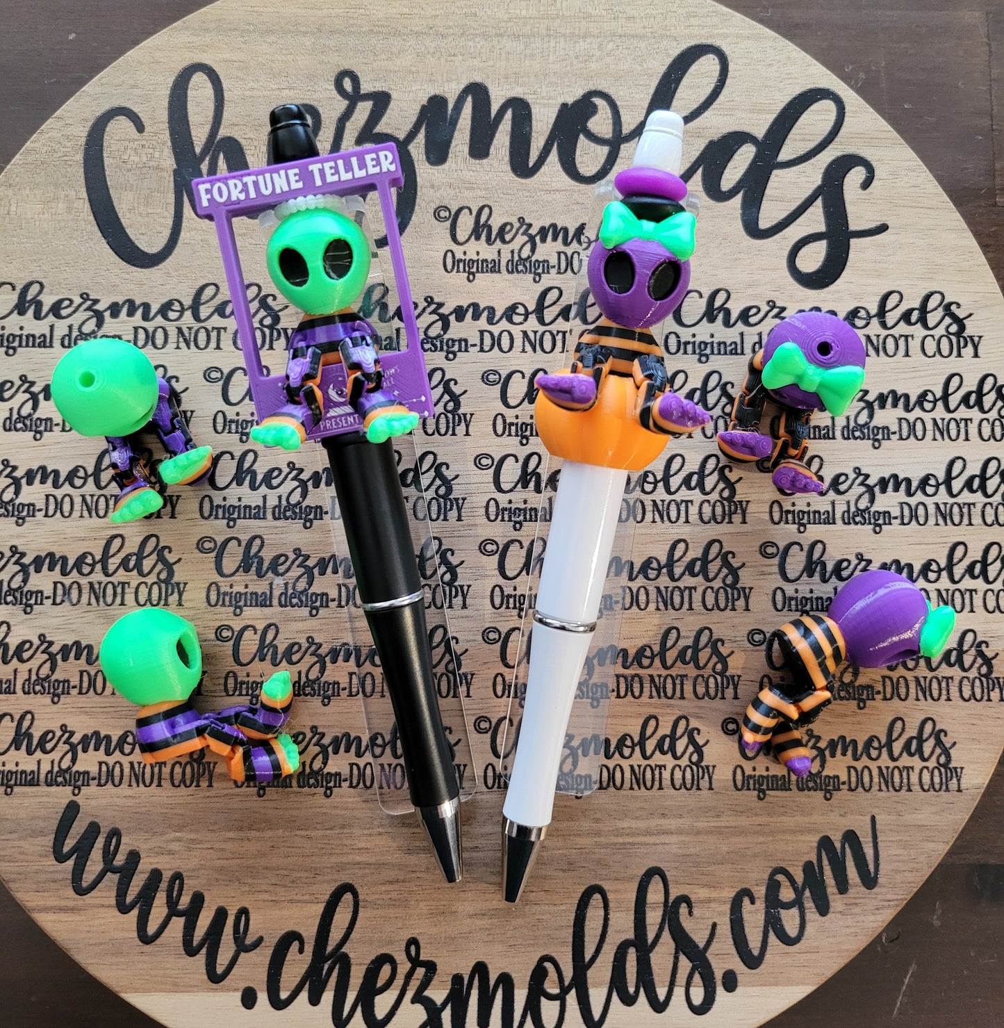CE 3d printed focal Bead-Halloween edition aliens Kicker ( flexy feet )