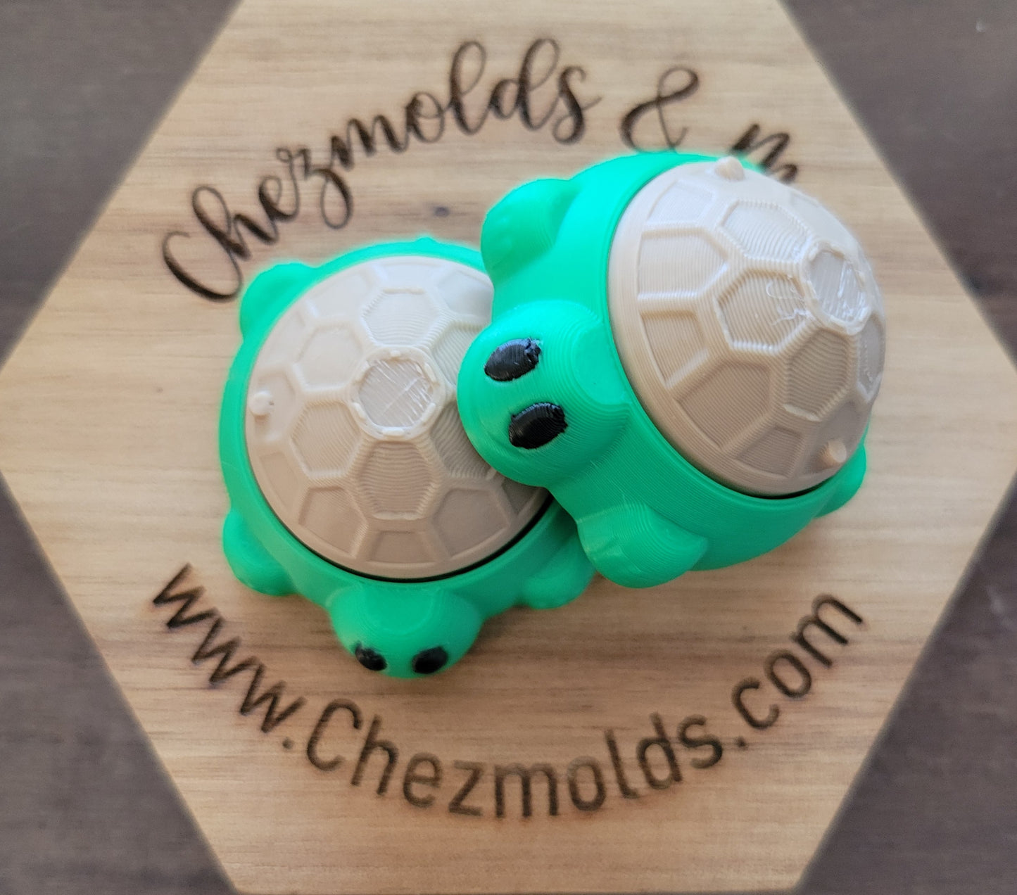 CE 3d printed fidget clicker-3d turtle sandbox