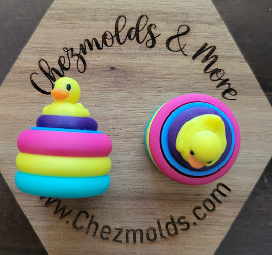 CE 3d printed fidget clicker-3d pool buddies- duckie