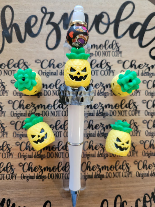 CE 3d printed focal Bead- spooky pineapple NONK