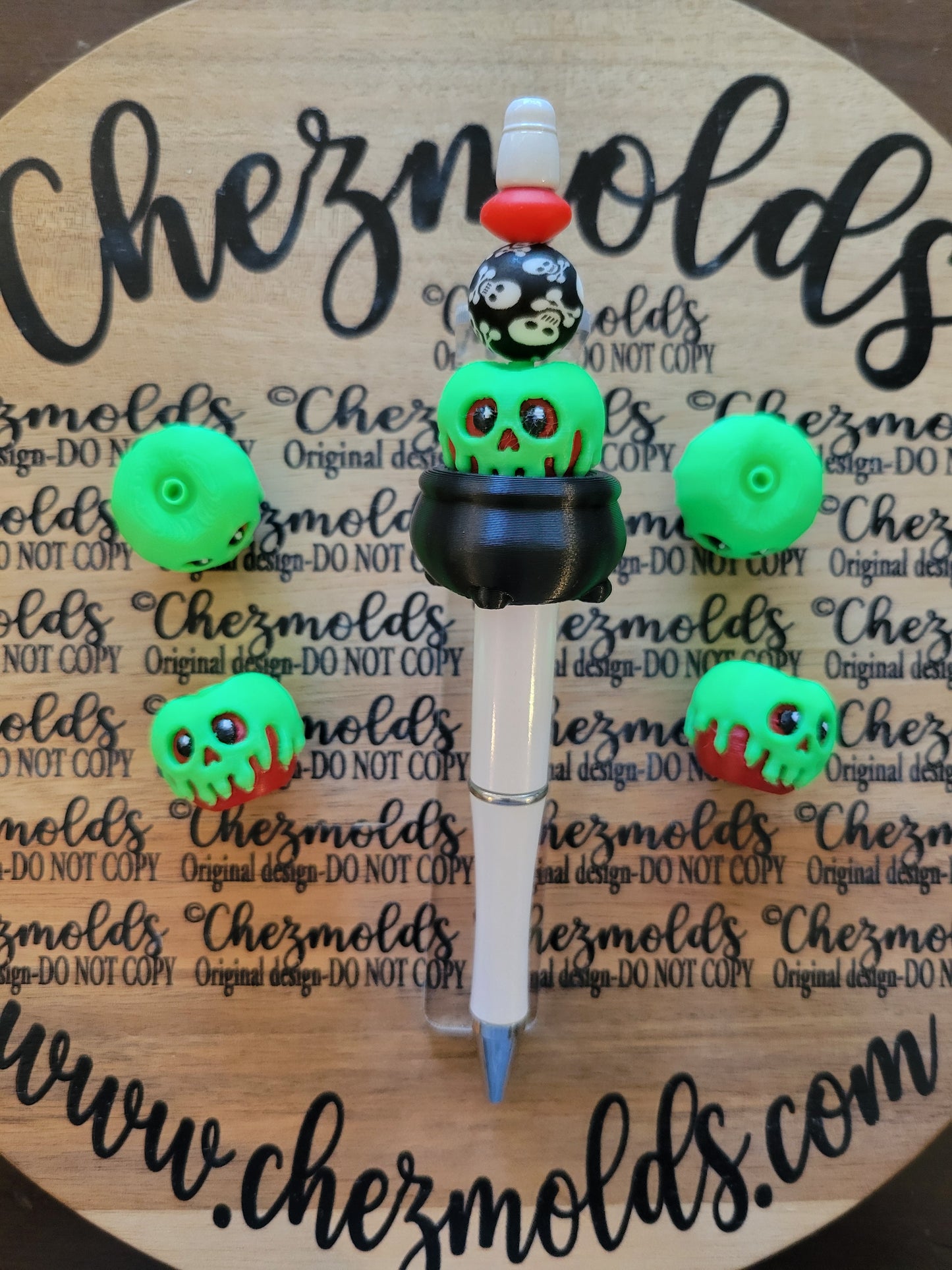 CE 3d printed focal Bead- poison apple NONK