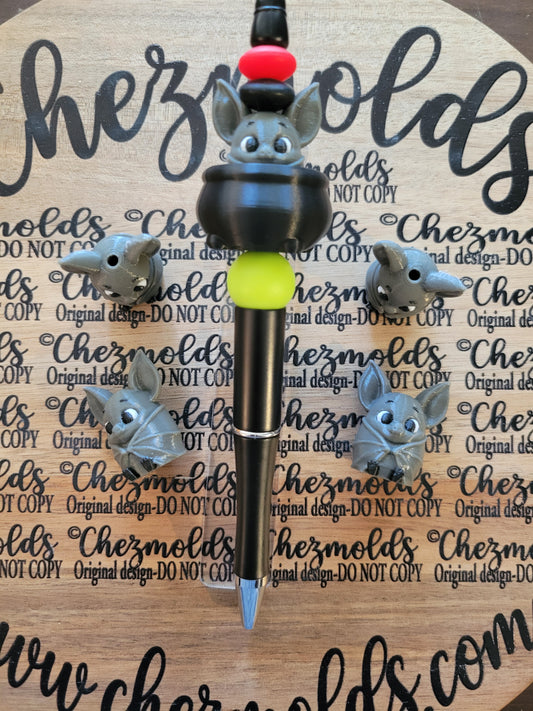 CE 3d printed focal Bead- Batty NONK