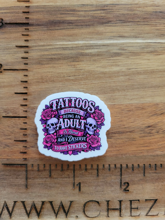uv printed acrylic flatback-tattoos stickers