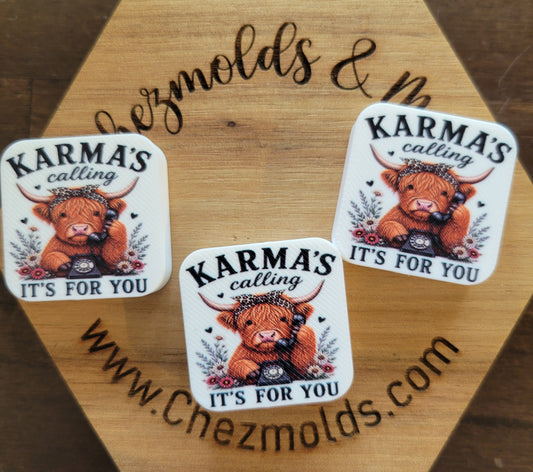 CE 3d printed focal Bead-Karmas calling highland