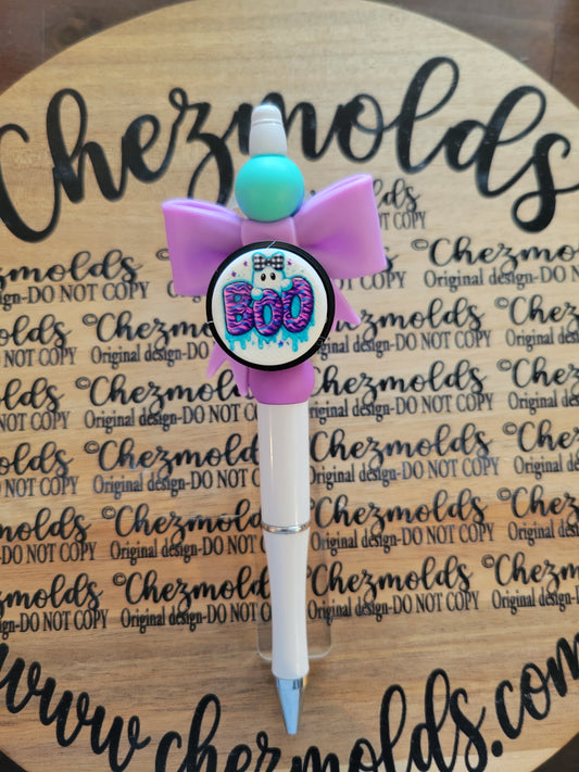 CE 3d printed Clicky button- purple and teal BOO
