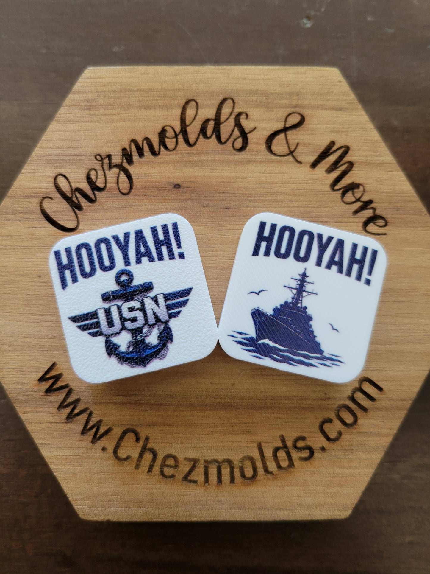 CE 3d printed focal Bead-military- double sided focal