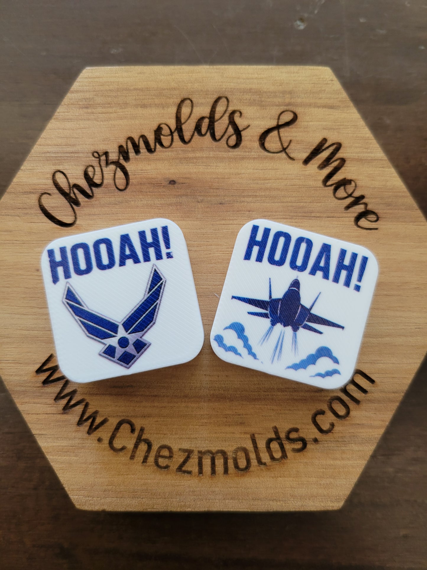 CE 3d printed focal Bead-military- double sided focal