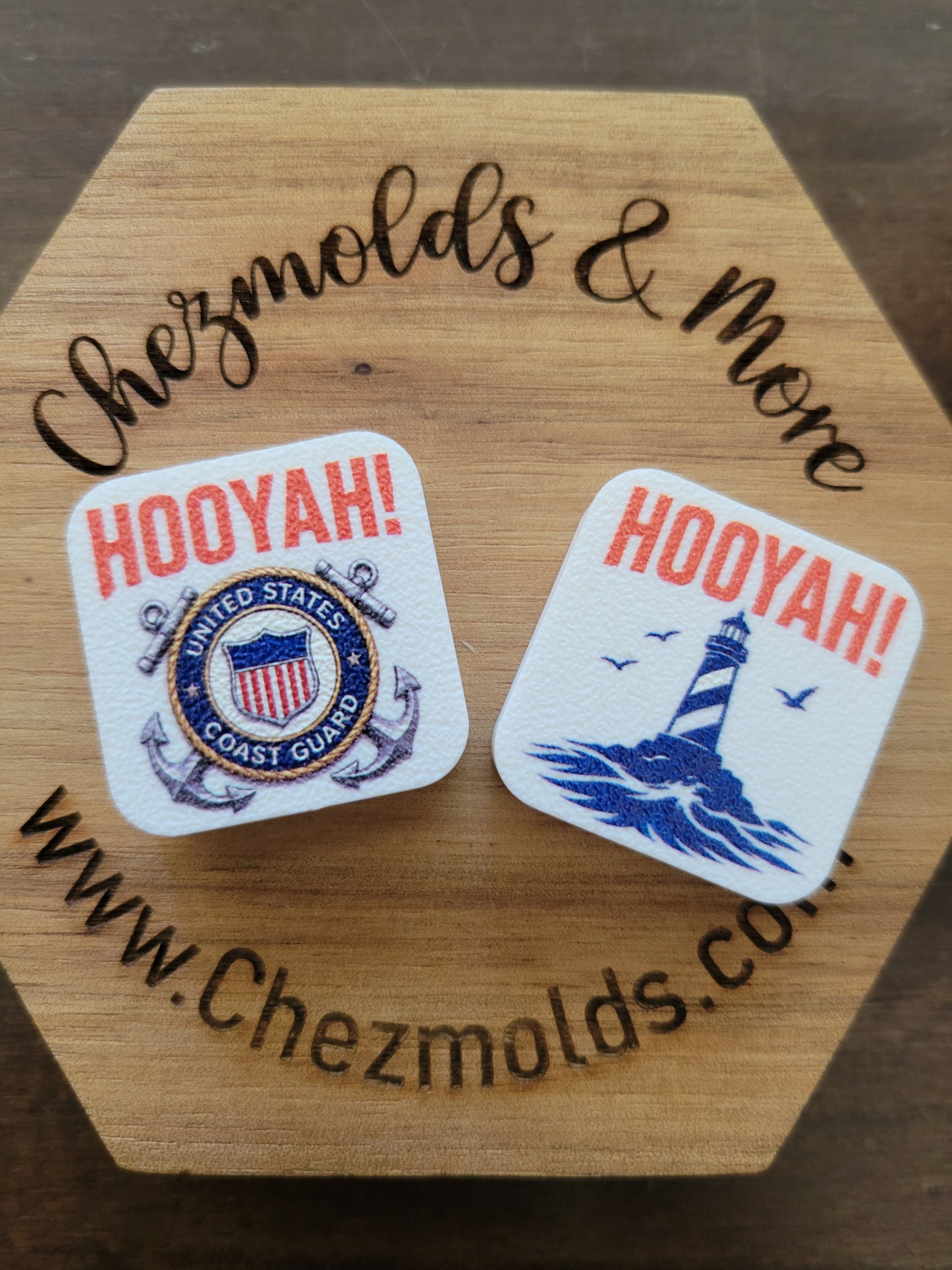 CE 3d printed focal Bead-military- double sided focal
