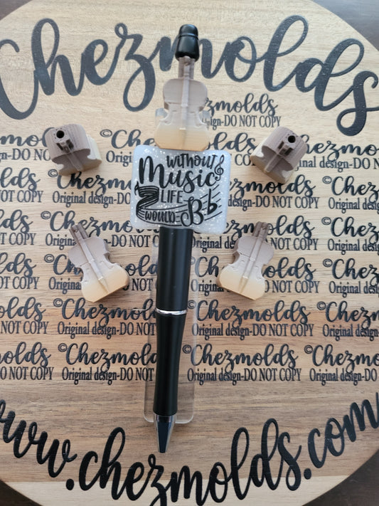 CE 3d printed focal Bead- 3d cello NONK