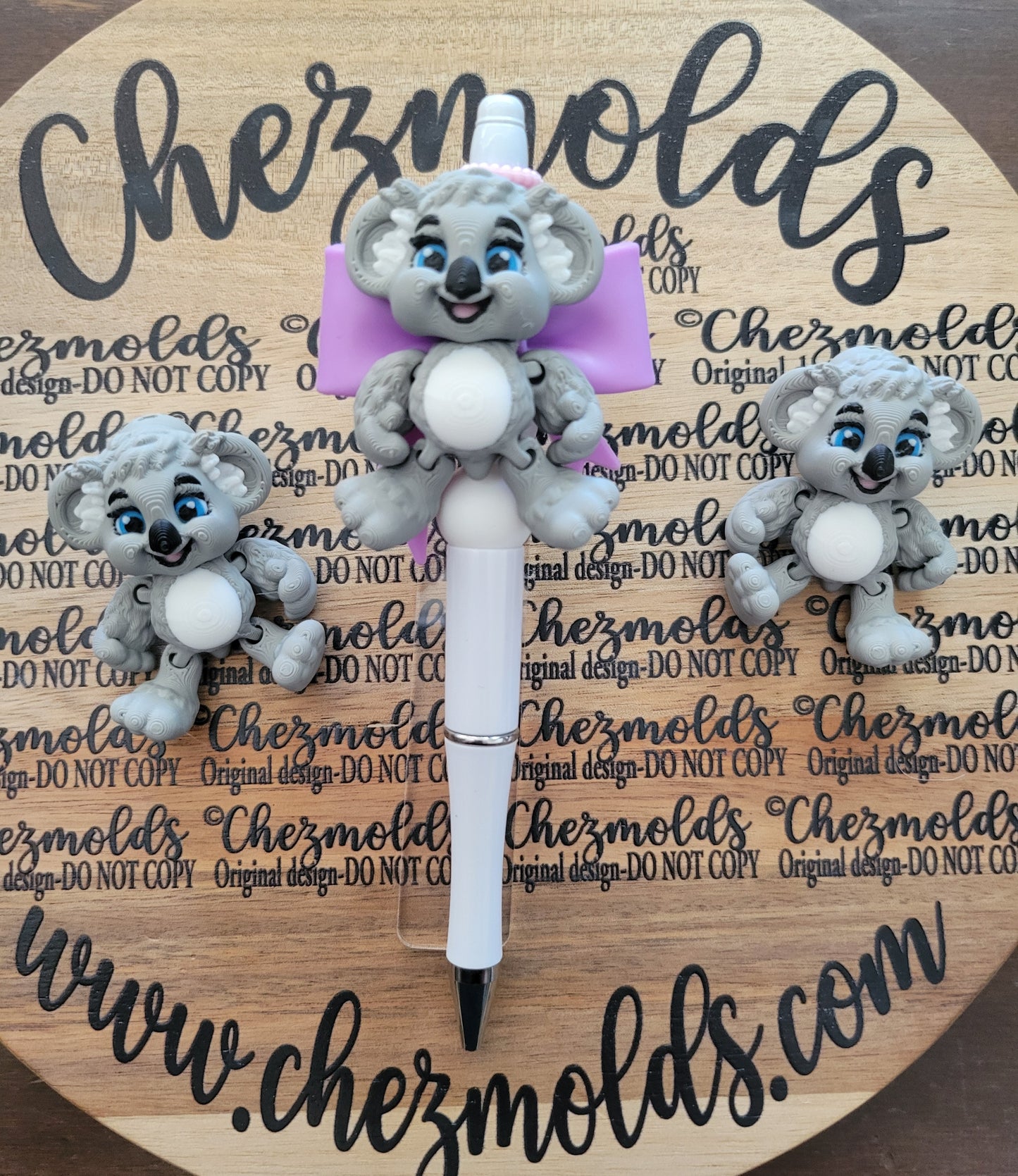 CE 3d printed focal Bead DANGLERZ-Koala