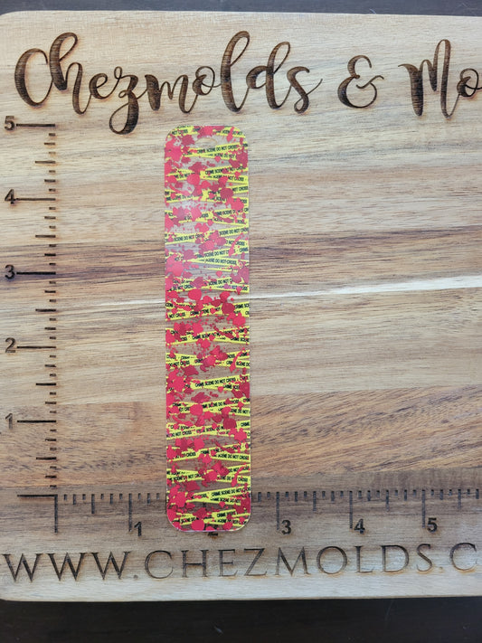 FLEX Beadable bookmarks-crime scene