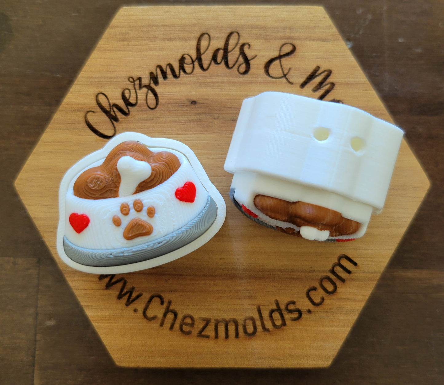 CE 3d printed fidget clicker-animal food dish