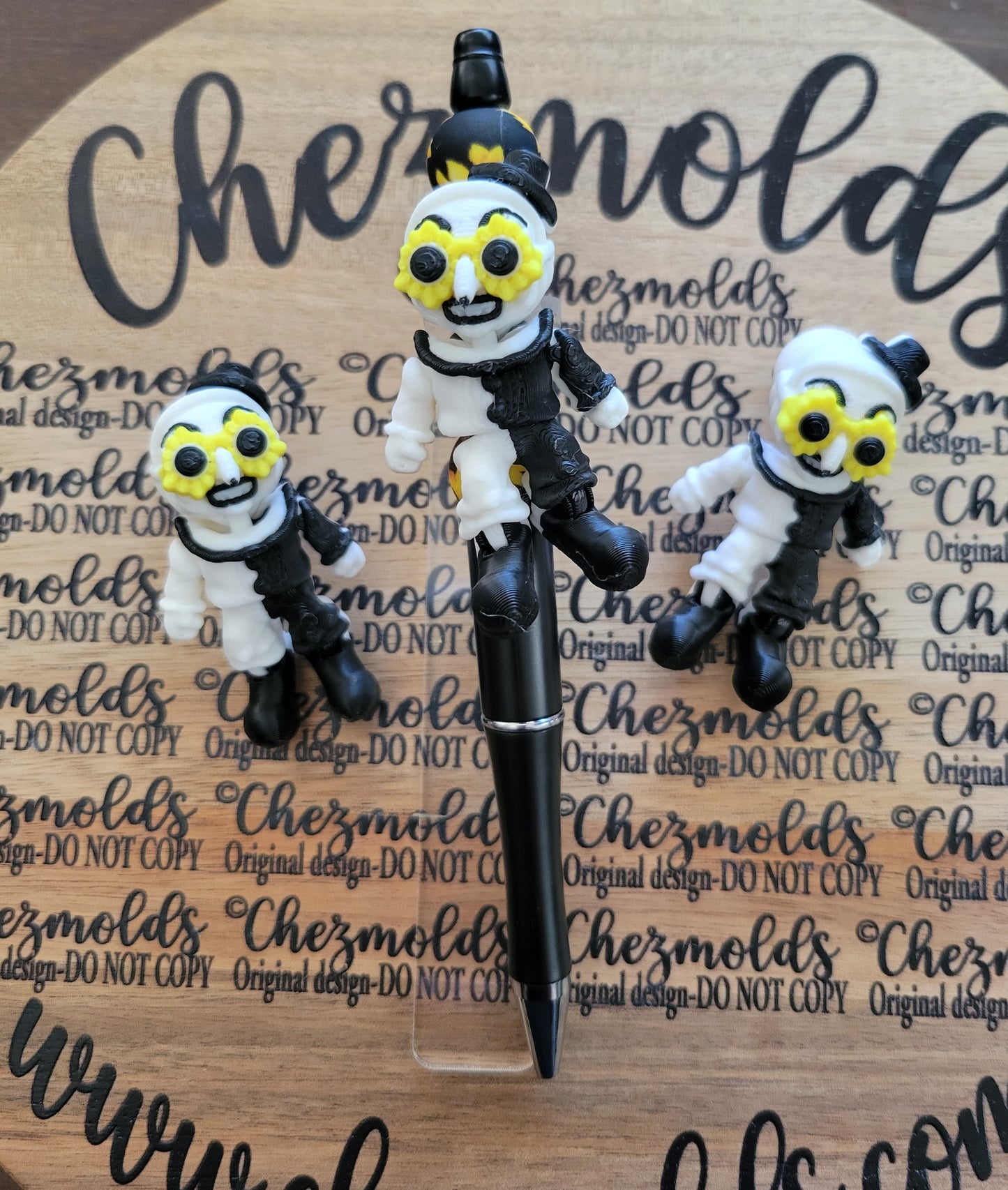 CE 3d printed focal Bead DANGLERZ-art clown