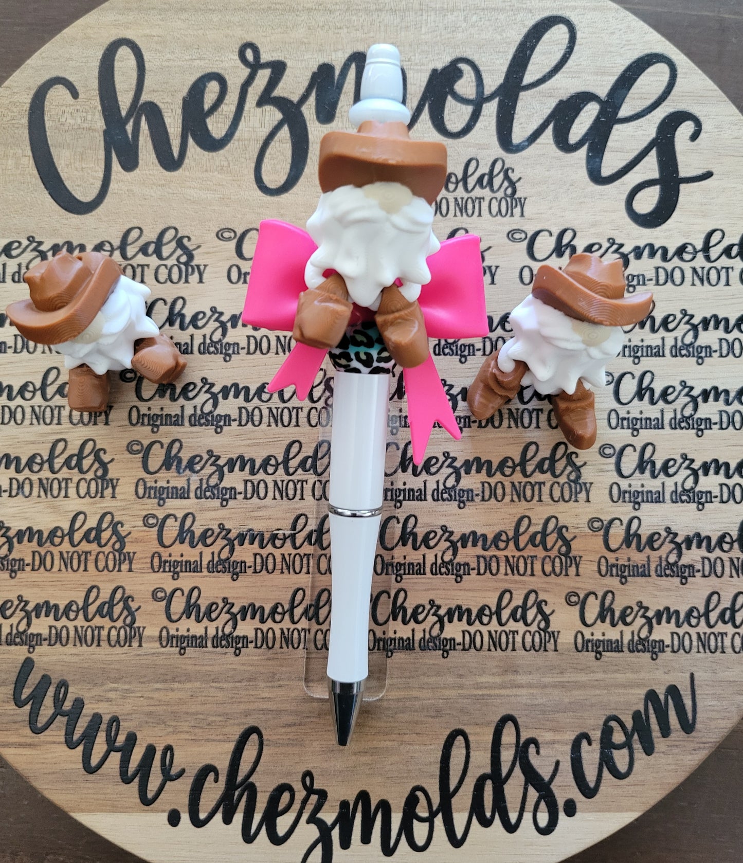 CE 3d printed focal Bead DANGLERZ-cowboy gnomey