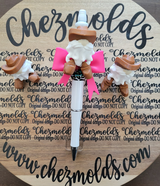 CE 3d printed focal Bead DANGLERZ-cowboy gnomey