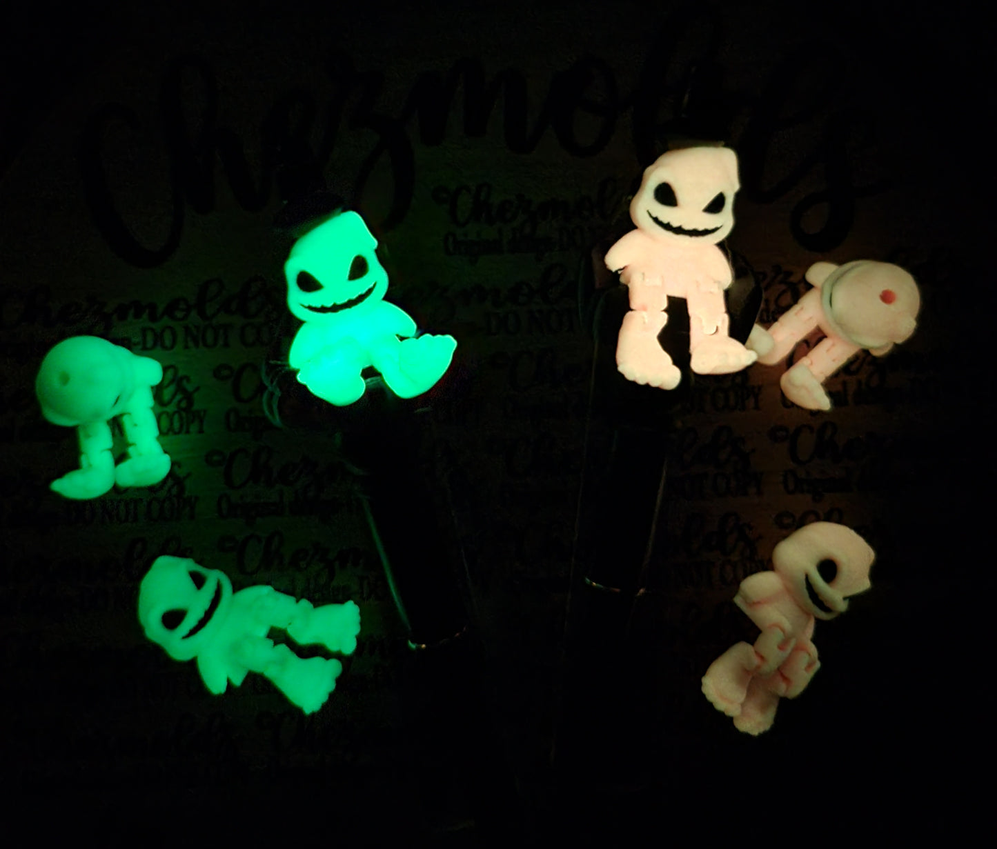 CE 3d printed focal Bead-Glowing baby Oog Kicker ( flexy feet )