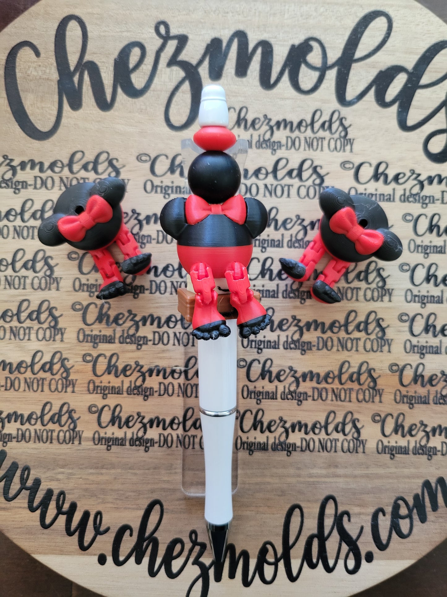 CE 3d printed focal bead-Mmouse kicker ( flexy feet )