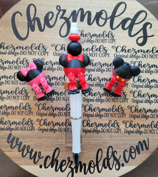 CE 3d printed focal bead-Mmouse kicker ( flexy feet )