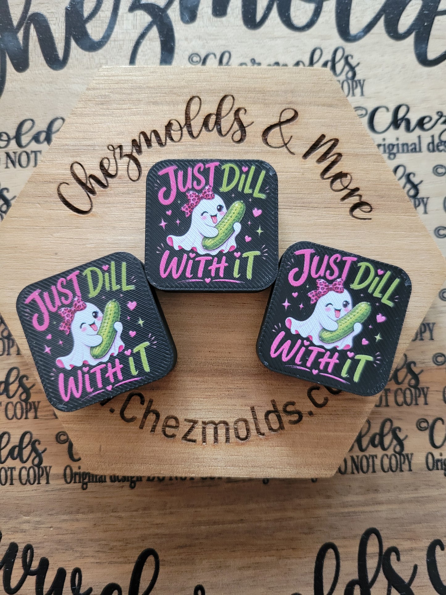 CE 3d printed focal Bead-just dill with it ghost