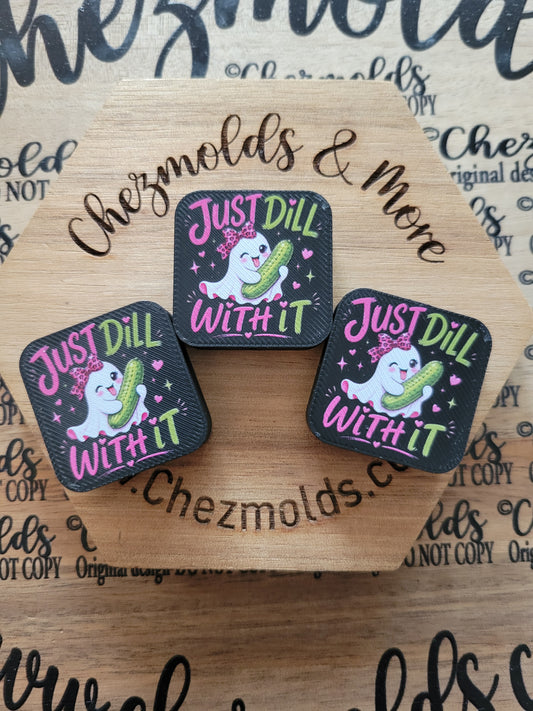 CE 3d printed focal Bead-just dill with it ghost