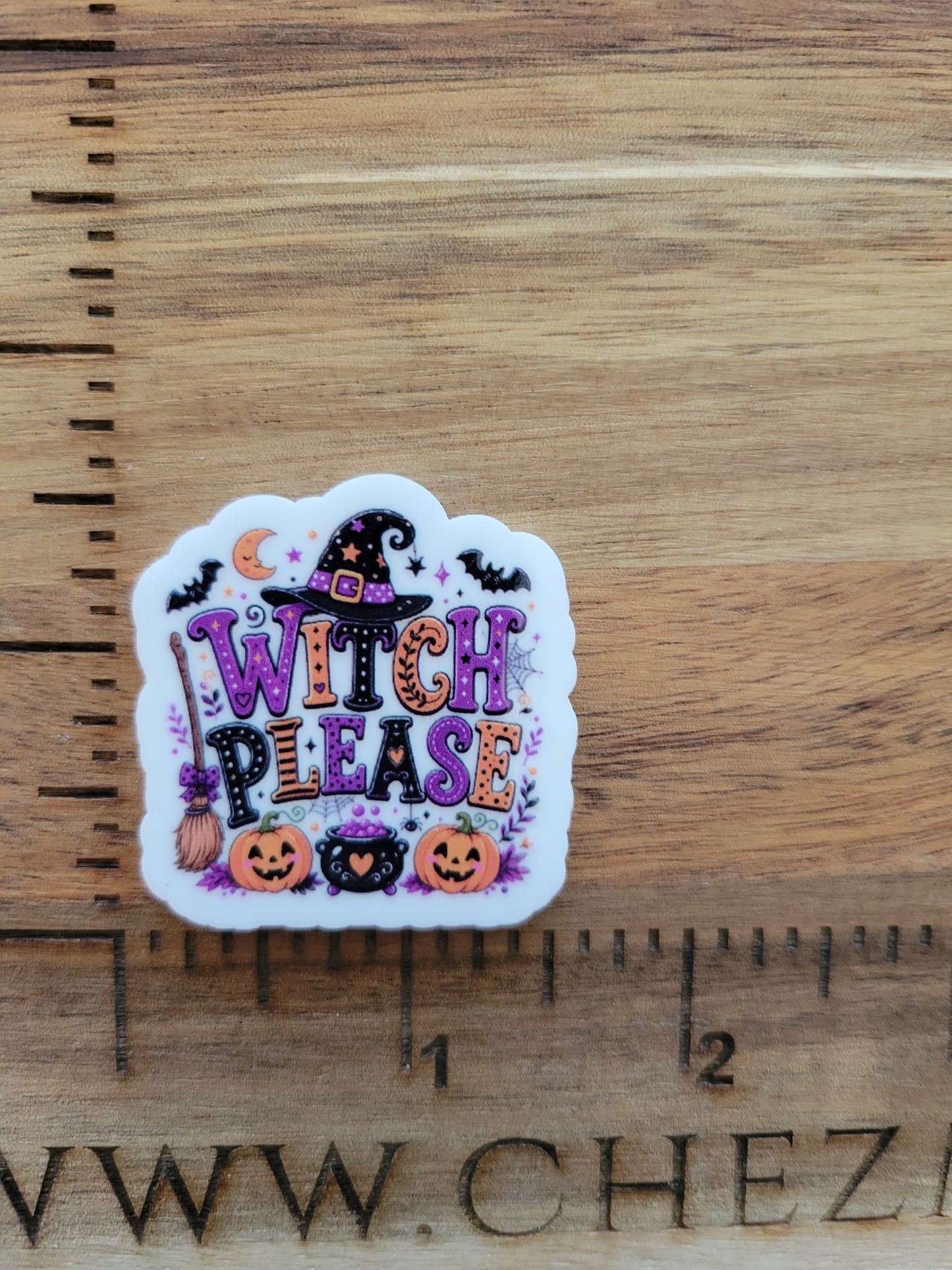 uv printed acrylic flatback-witch please