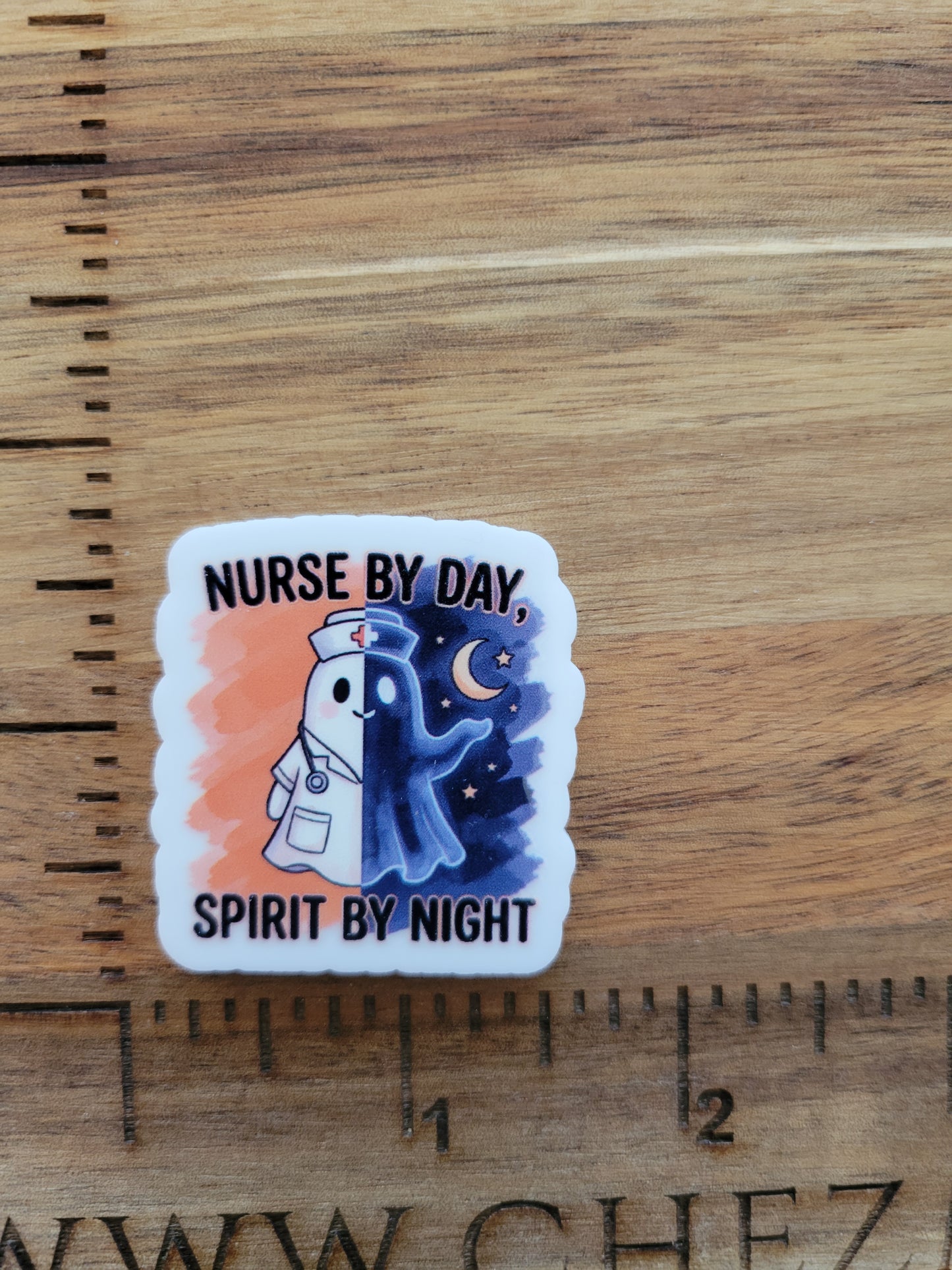 uv printed acrylic flatback-nurse by day spirit at night