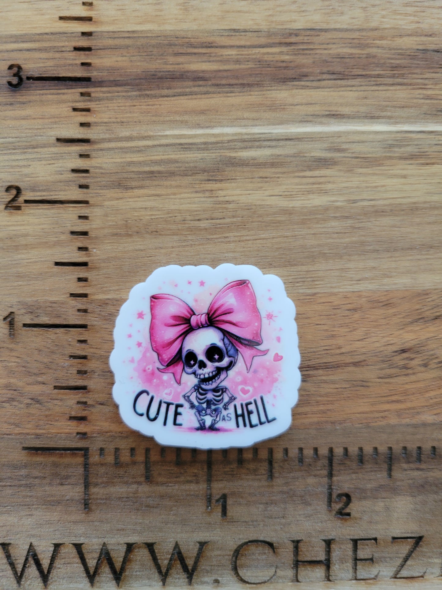 uv printed acrylic flatback-cute as hell