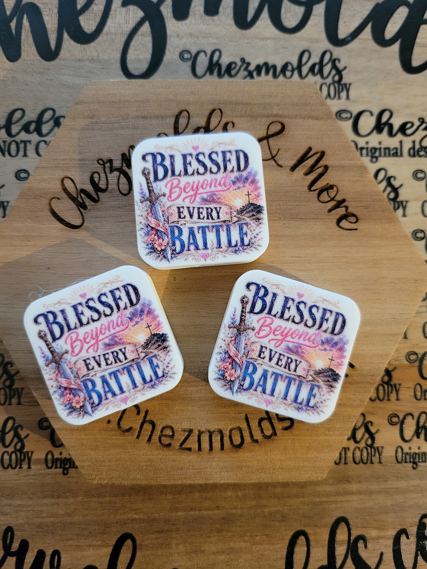 CE 3d printed focal Bead- blessed beyond