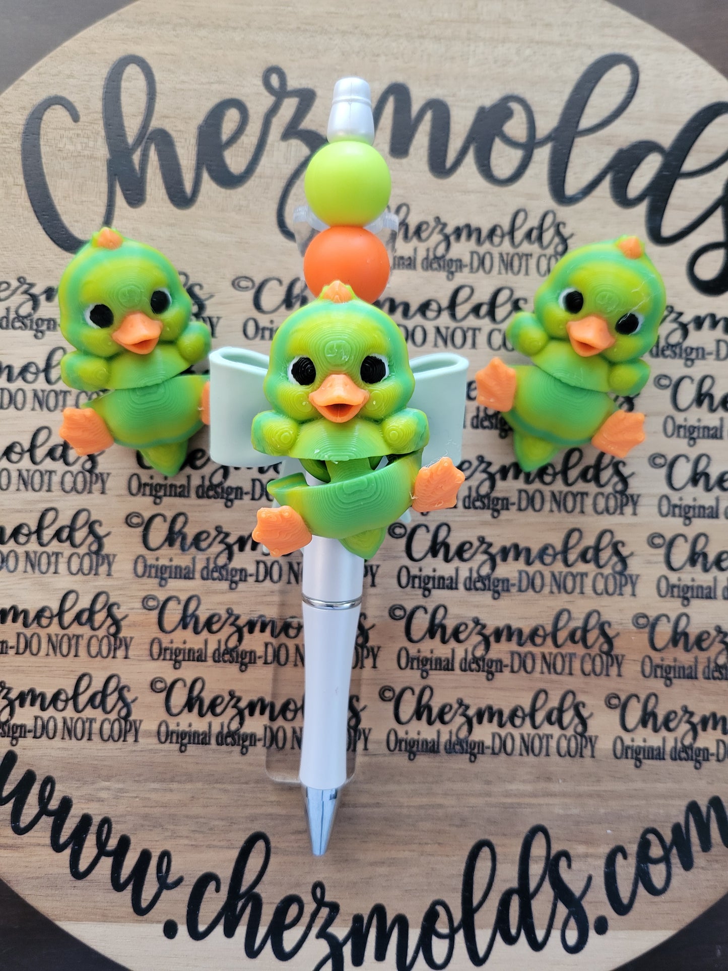 CE 3d printed focal Bead DANGLERZ-Ducky