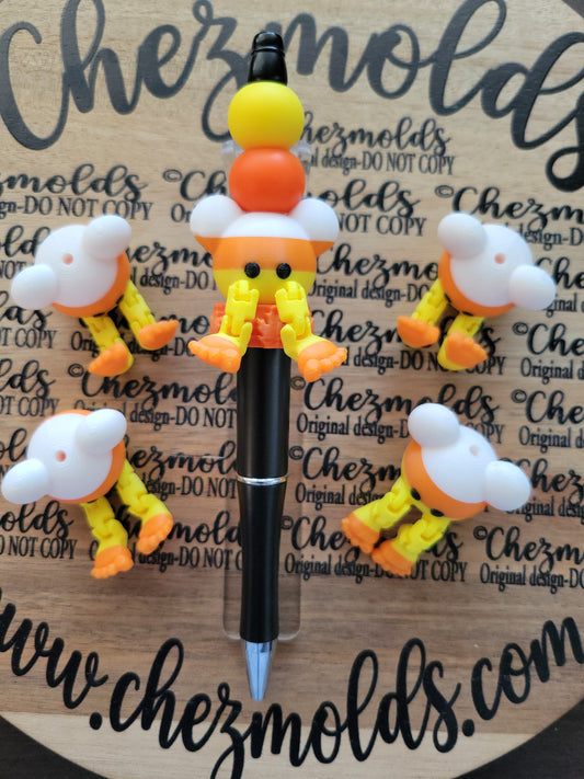 CE 3d printed focal Bead-candy corn mouse Kicker ( flexy feet )