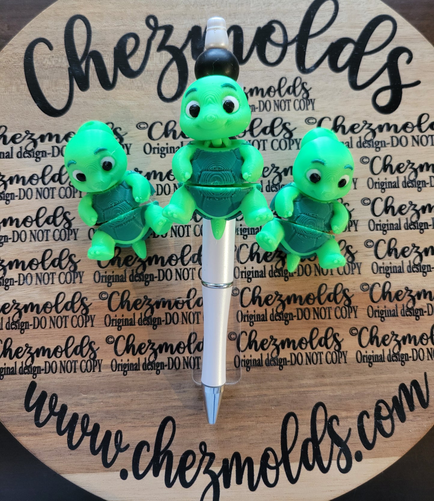 CE 3d printed focal Bead DANGLERZ-baby turtle