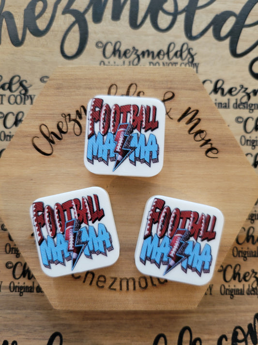 CE 3d printed focal Bead-football mama-CG Exclusive