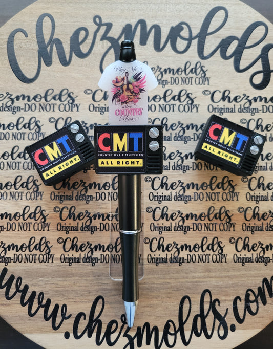 CE 3d printed focal Bead-Retro Tv- CMT