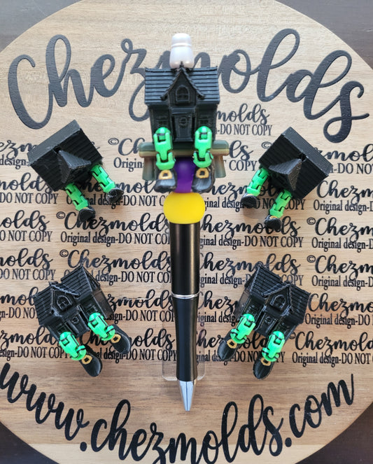 CE 3d printed focal Bead-Haunted house kicker ( flexy feet )