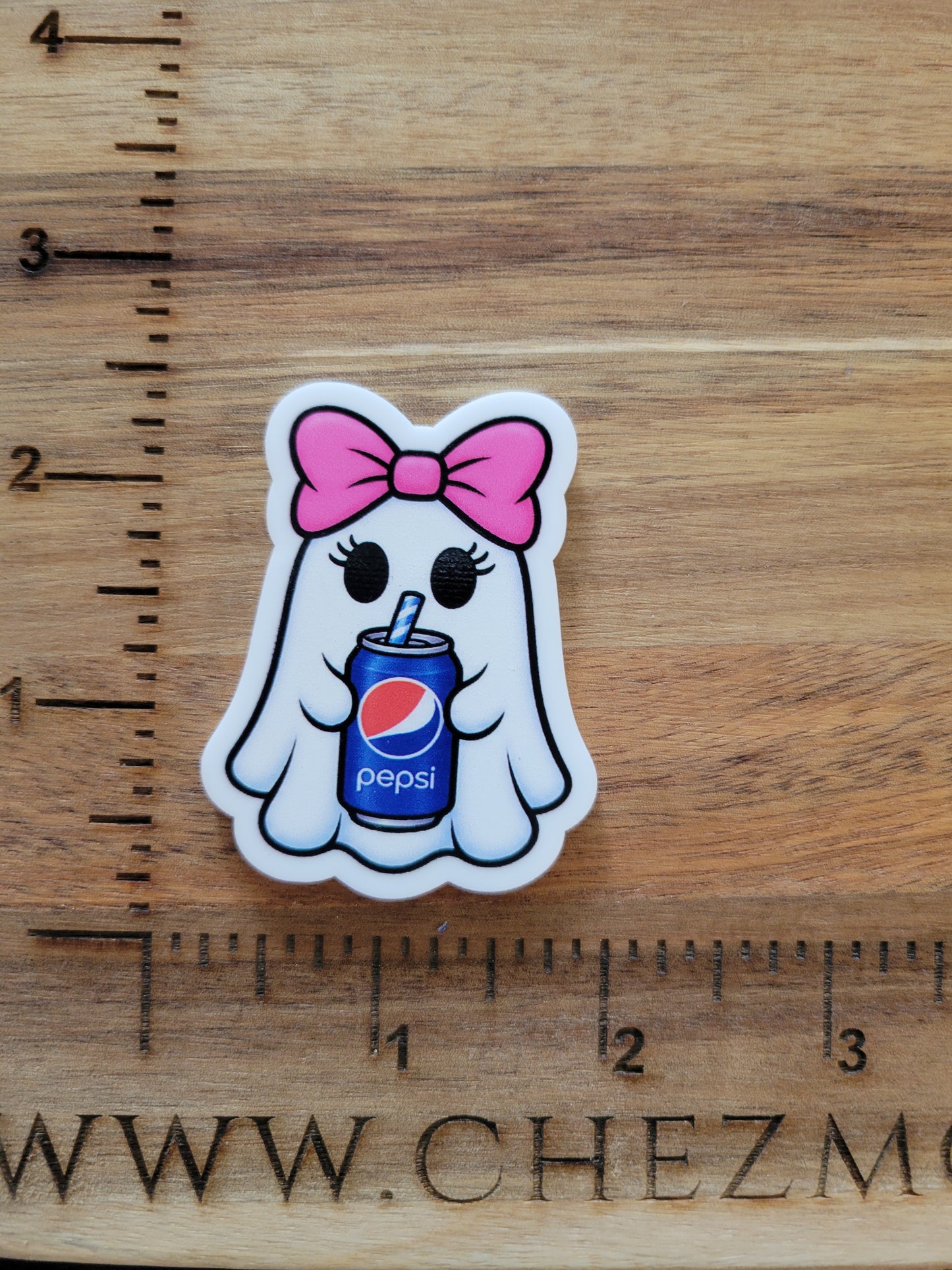 uv printed acrylic flatback-soda ghost