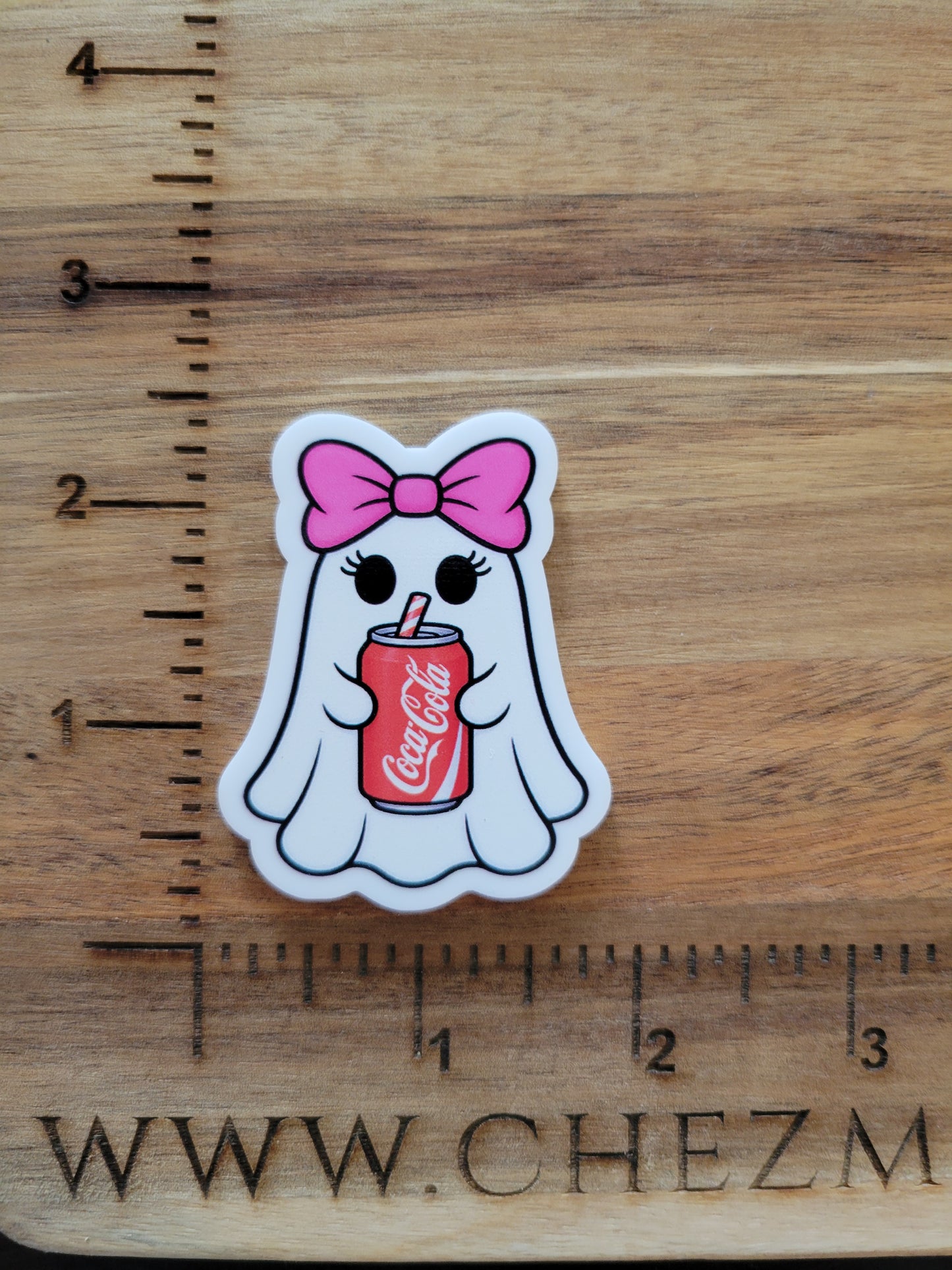uv printed acrylic flatback-soda ghost