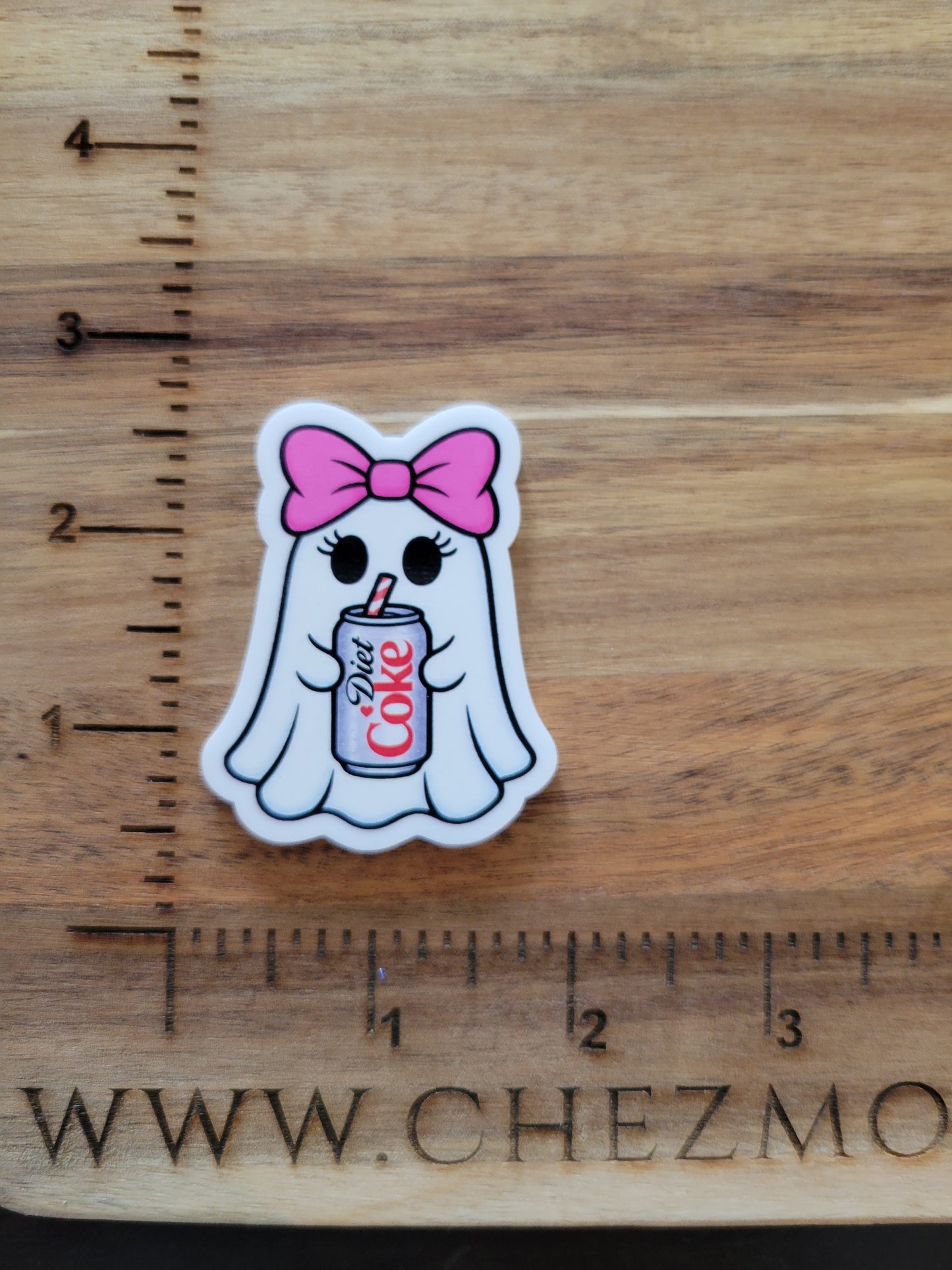 uv printed acrylic flatback-soda ghost