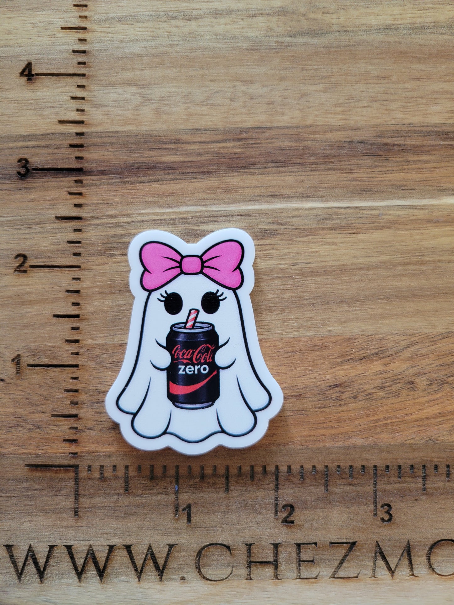 uv printed acrylic flatback-soda ghost