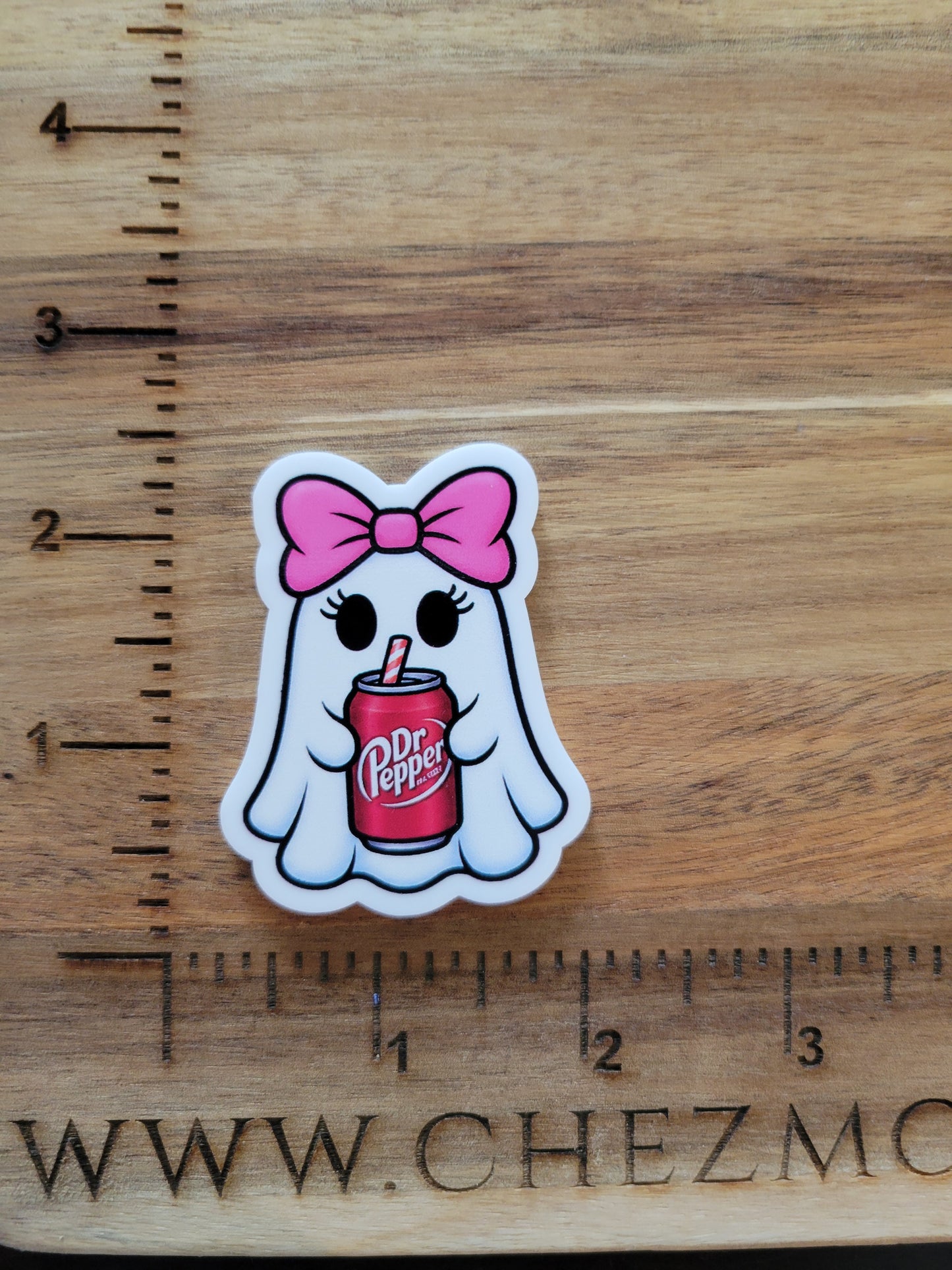 uv printed acrylic flatback-soda ghost