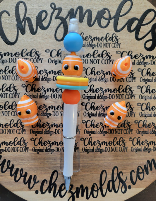CE 3d printed focal Bead-Clownfish NONK