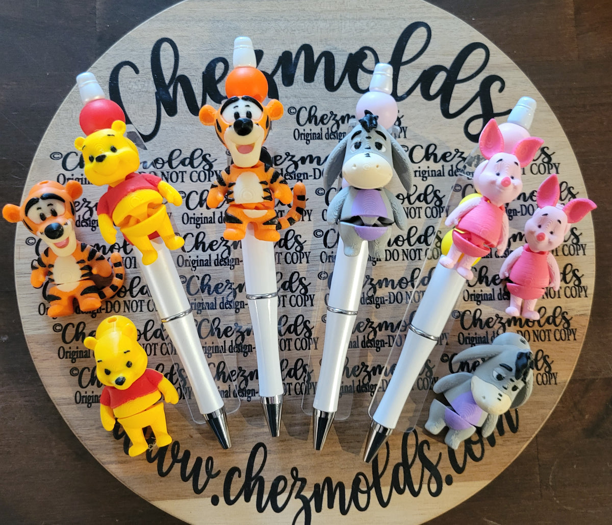 CE 3d printed focal Bead DANGLERZ-yellow bear crew