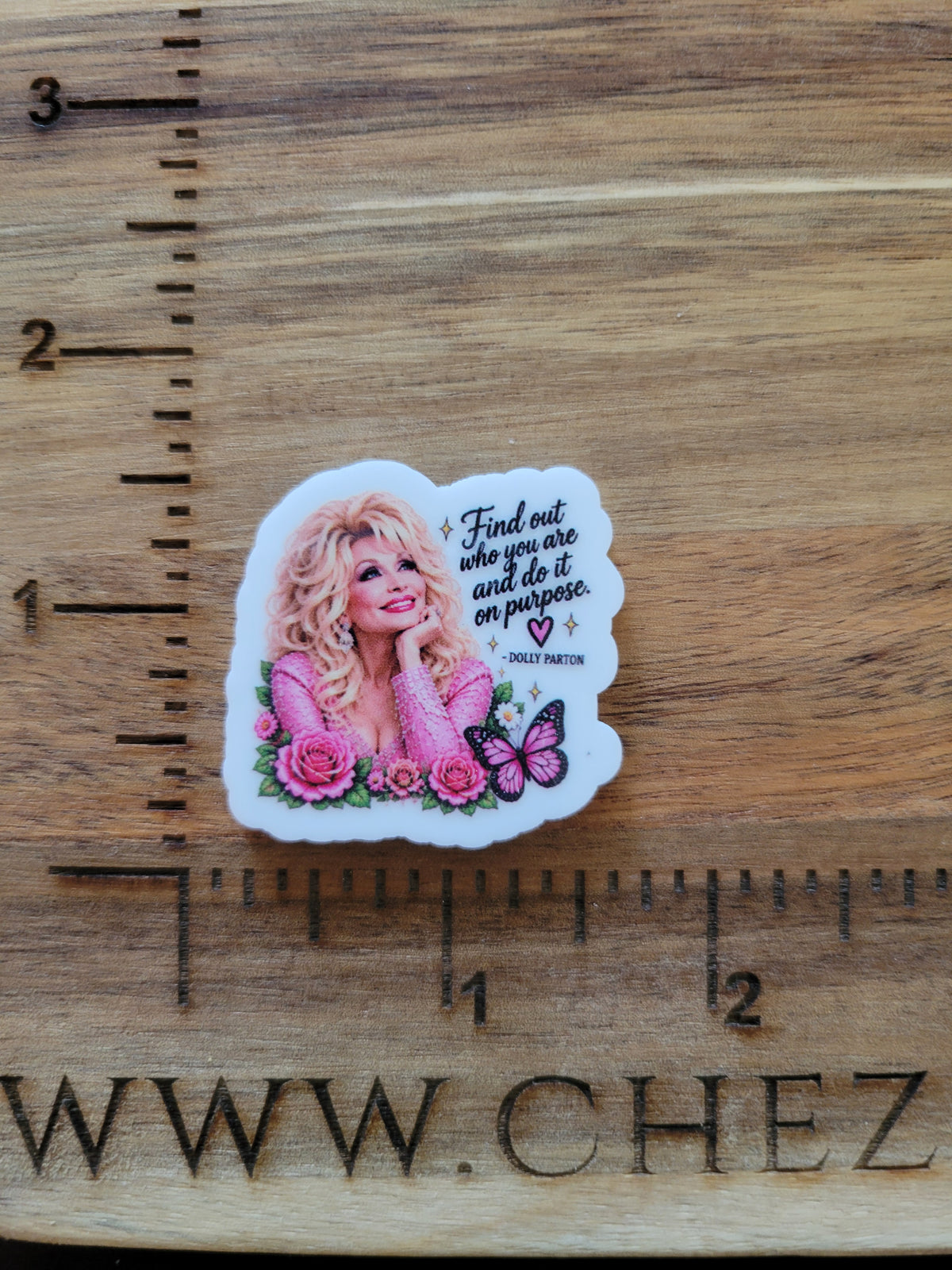 uv printed acrylic flatback- dolly- find out who you are