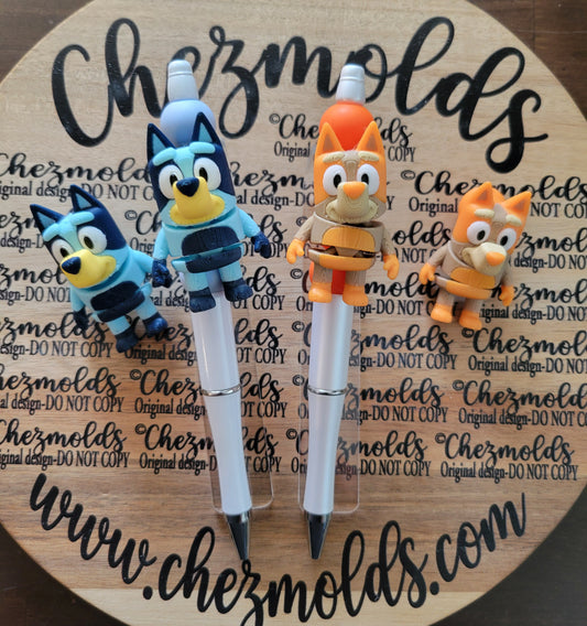 CE 3d printed focal Bead DANGLERZ-dogs