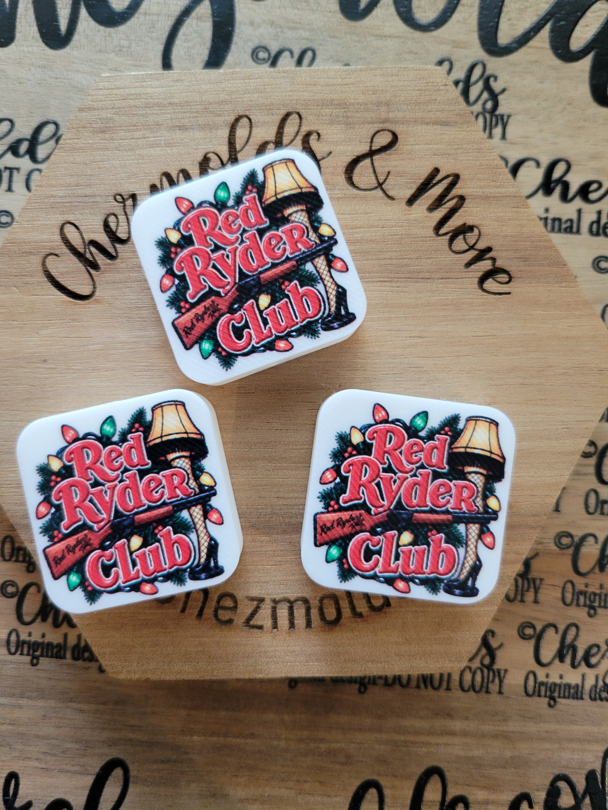 CE 3d printed focal Bead-Red ryder Club