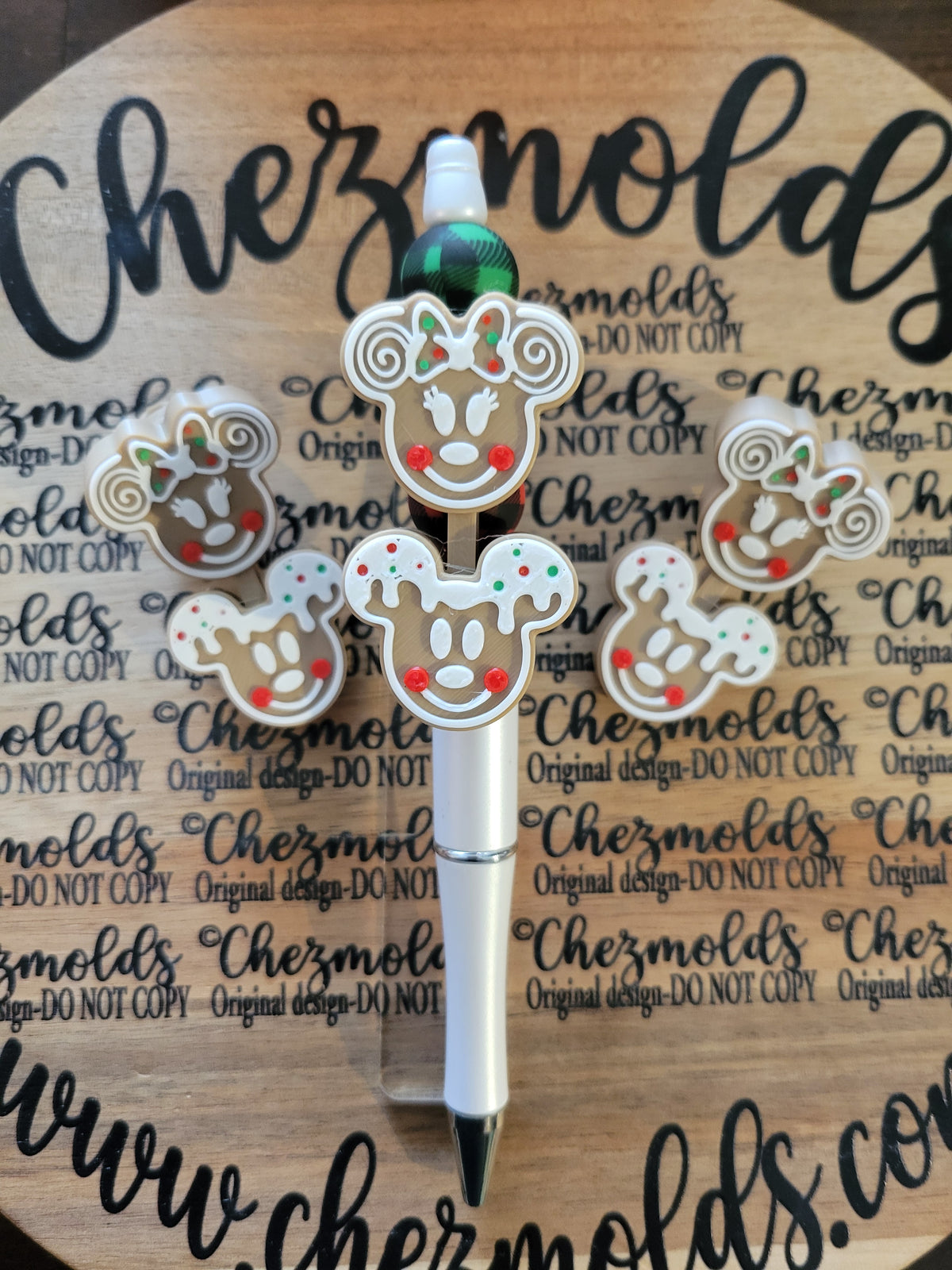 CE 3d printed focal Bead DANGLERZ-ginger mouses