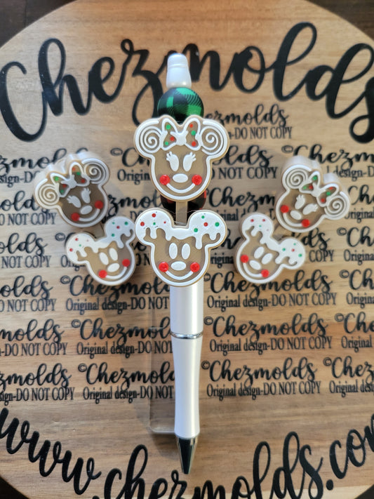 CE 3d printed focal Bead DANGLERZ-ginger mouses