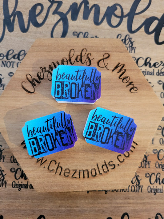 CE 3d printed focal Bead-beautifully broken