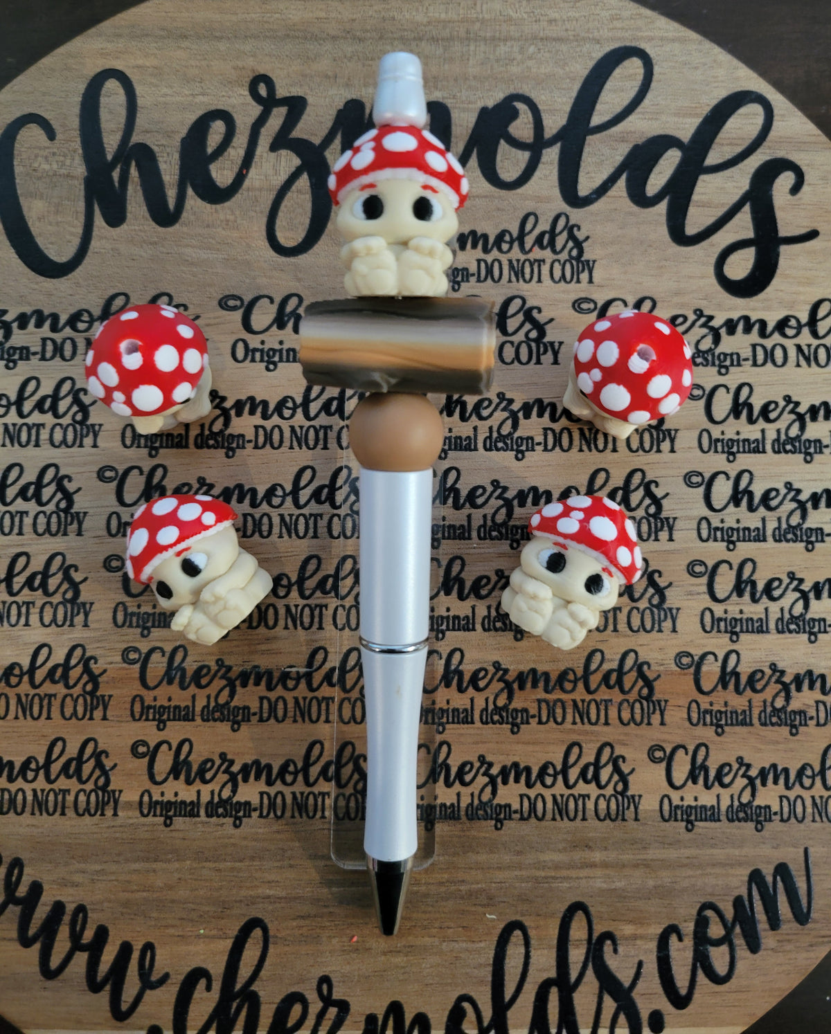 CE 3d printed focal Bead-mushy baby NONK