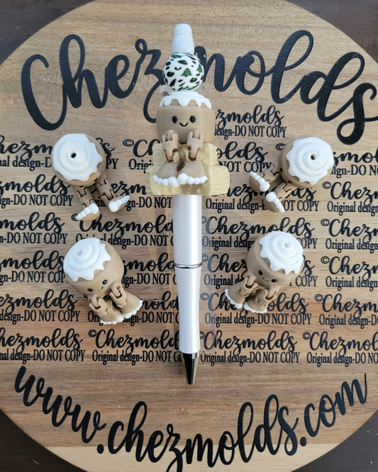 CE 3d printed focal Bead-cinna roll kicker ( flexy feet )