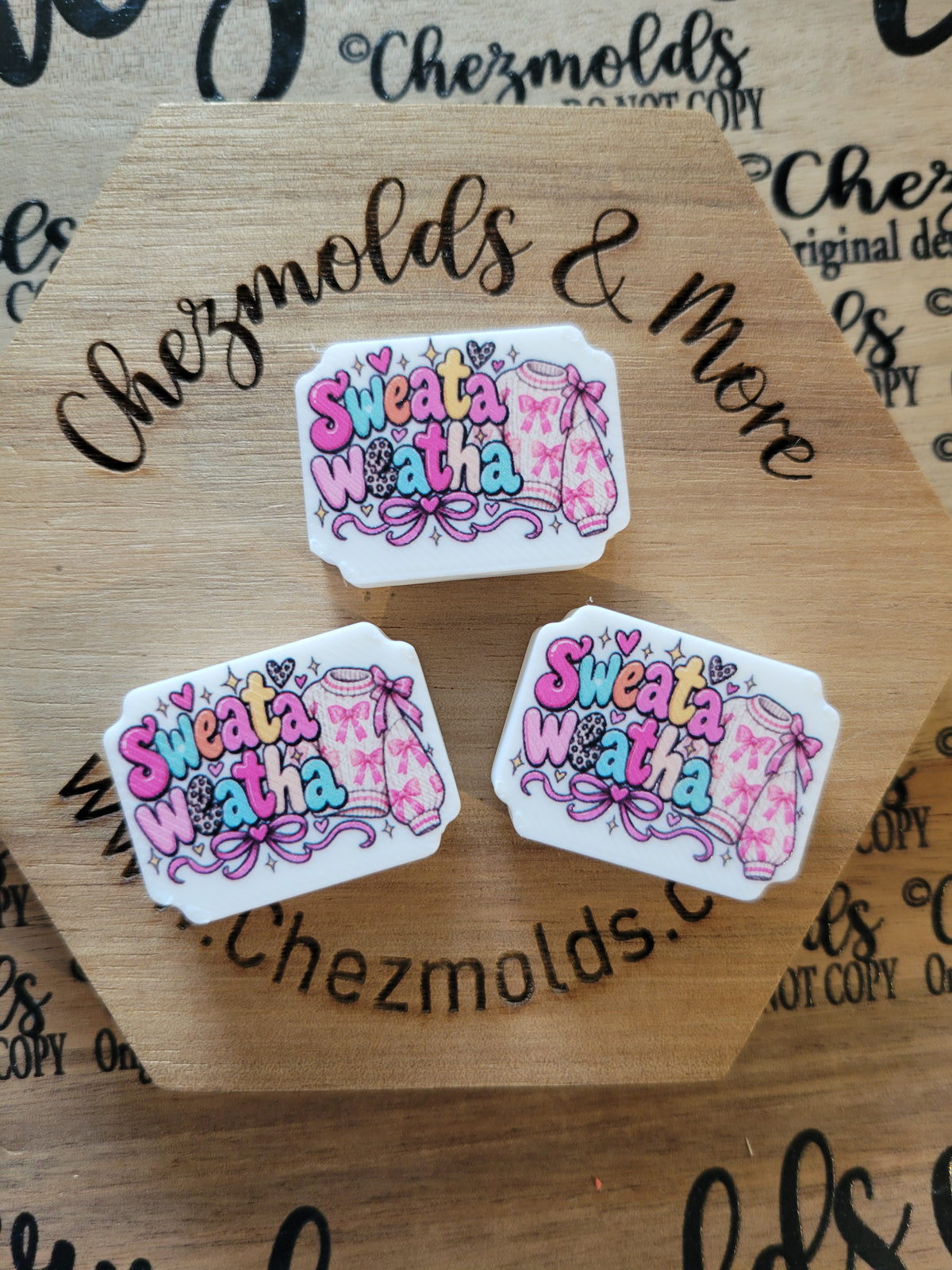 CE 3d printed focal Bead-Sweata Weatha